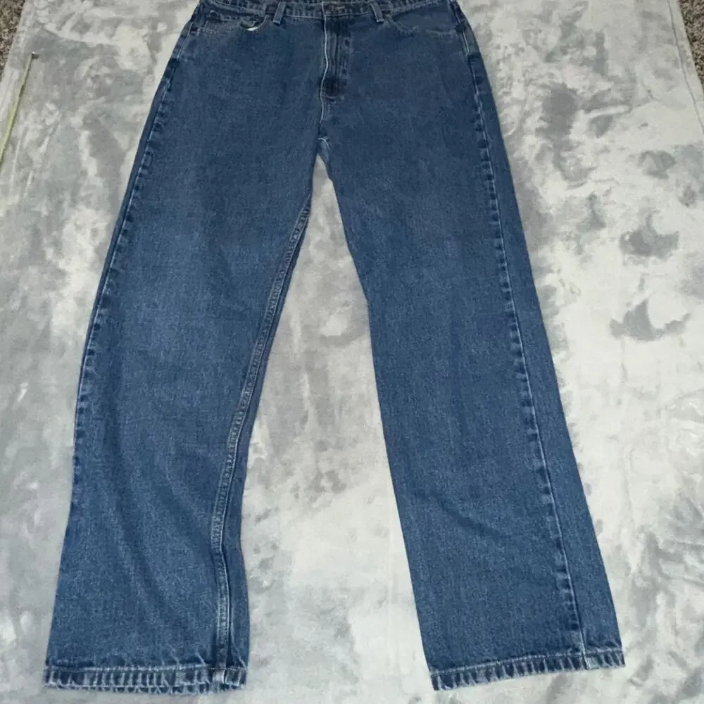 Polo Jeans Co Ralph Lauren Mens 38x32 Classic Relaxed Denim Blue Jeans